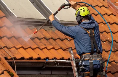 Démoussage et hydrofuge de toiture à Corenc